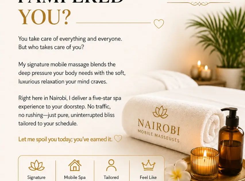 Royal Full Body Massage offered within Nairobi…