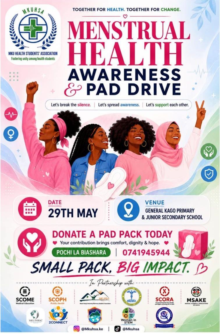 Menstrual Health Awareness & Pad Drive — Friday, 29 May at…