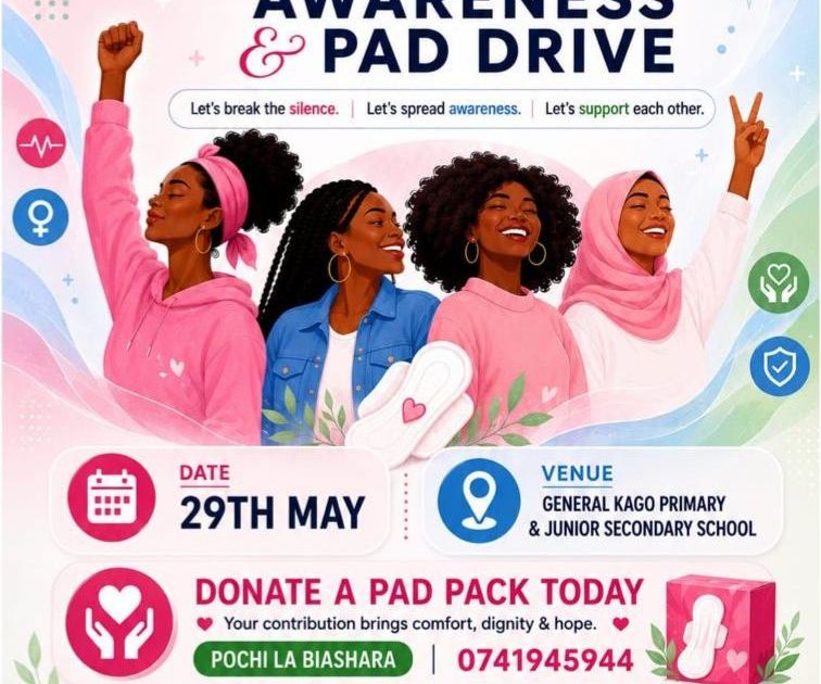 Menstrual Health Awareness & Pad Drive — Friday, 29 May at…